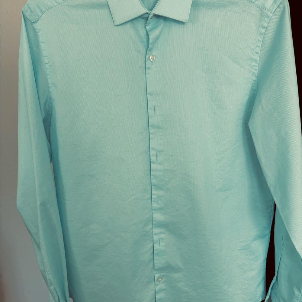 Men’s Van Heusen Aqua Dress Shirt